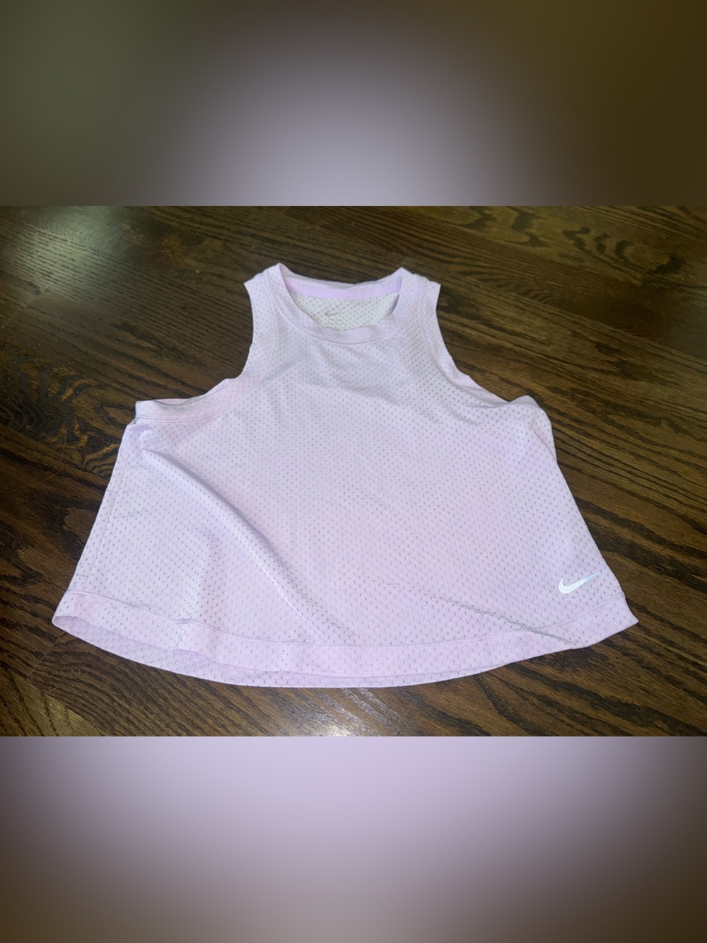 Nike Light Purple  Mesh Crop Tank Top
